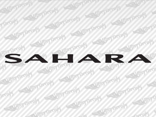 Jeep Wrangler Sahara Logo - Jeep SAHARA Logo Decal stickers
