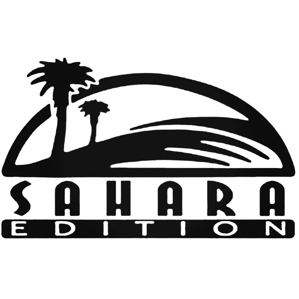 Jeep Wrangler Sahara Logo - Jeep Wrangler Sahara Edition Fender Set Of 2 Decal Sticker