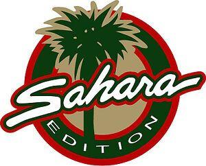 Jeep Sahara Logo - 2.75 JEEP WRANGLER SAHARA EDITION DECAL STICKER LAMINATED