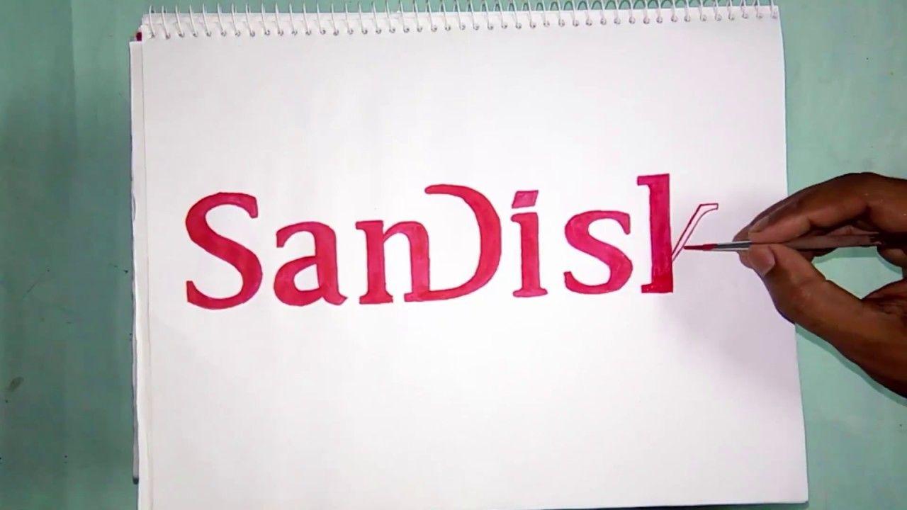 SanDisk Logo - How to draw the Sandisk logo - YouTube