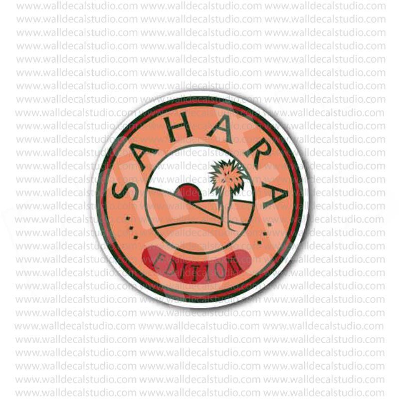 Jeep Sahara Logo - From $4.50 Buy Sahara Edition Jeep Wrangler Emblem Sticker at Print ...