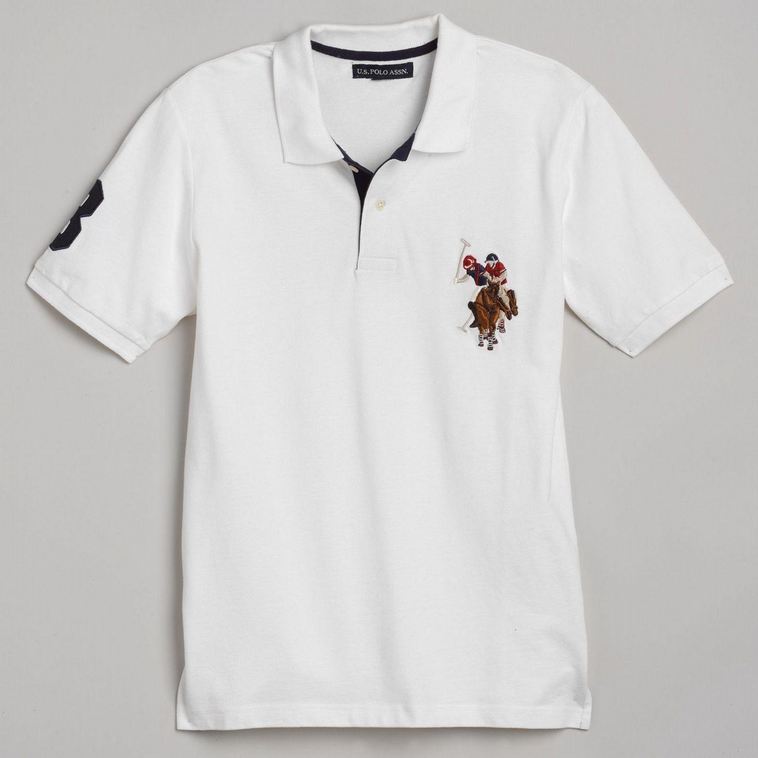 Multi Color U Logo - US Polo Assn. Men's Pique Polo Shirt - Multicolor Logo | Shop Your ...