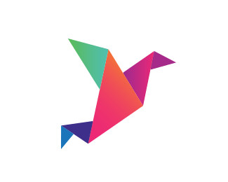 Origami Bird Logo - Origami bird Designed
