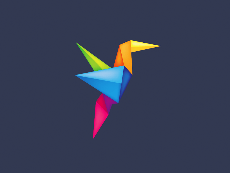 Yellow Blue Bird Logo - Origami Bird by LeoLogos.com | Smart Logos | Logo Designer ...