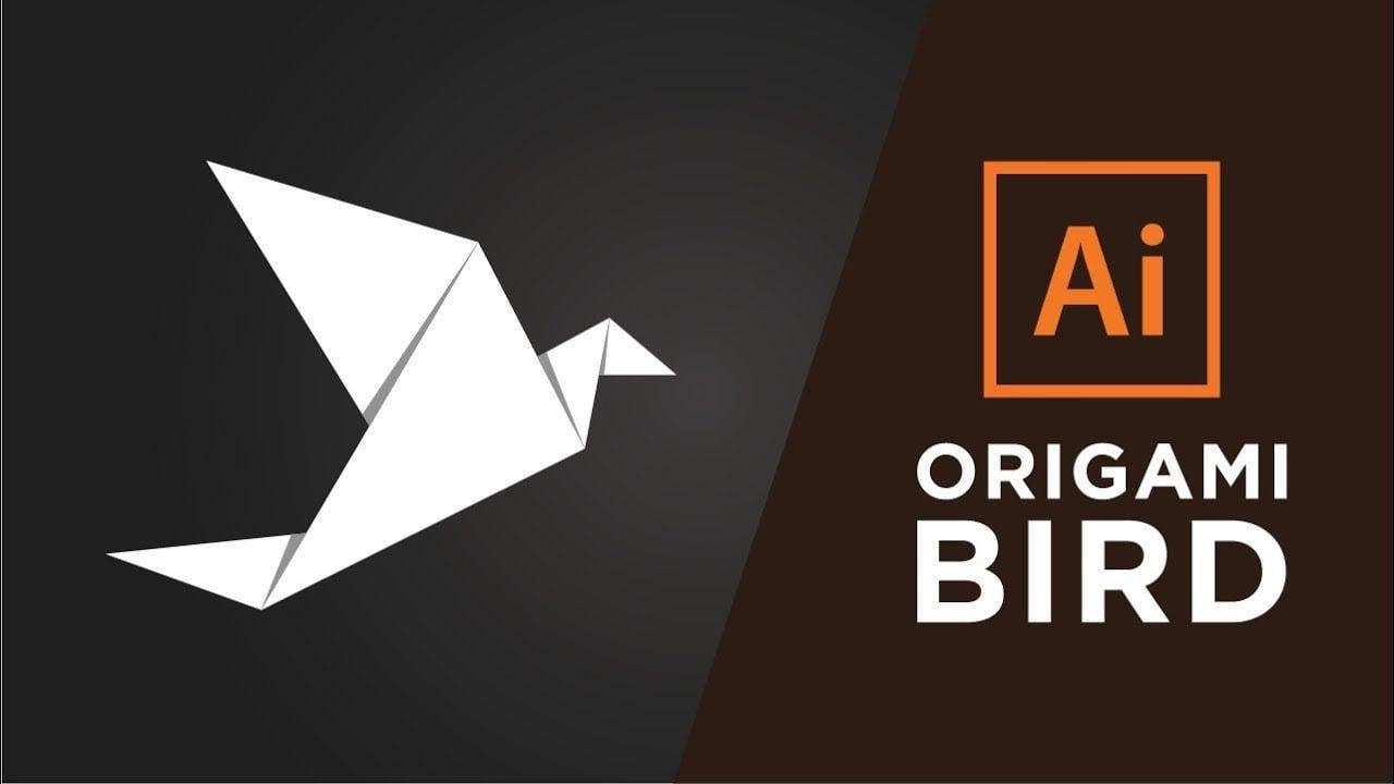 Origami Bird Logo - How To Make A Origami Bird In Adobe Illustrator CC 2015 2017