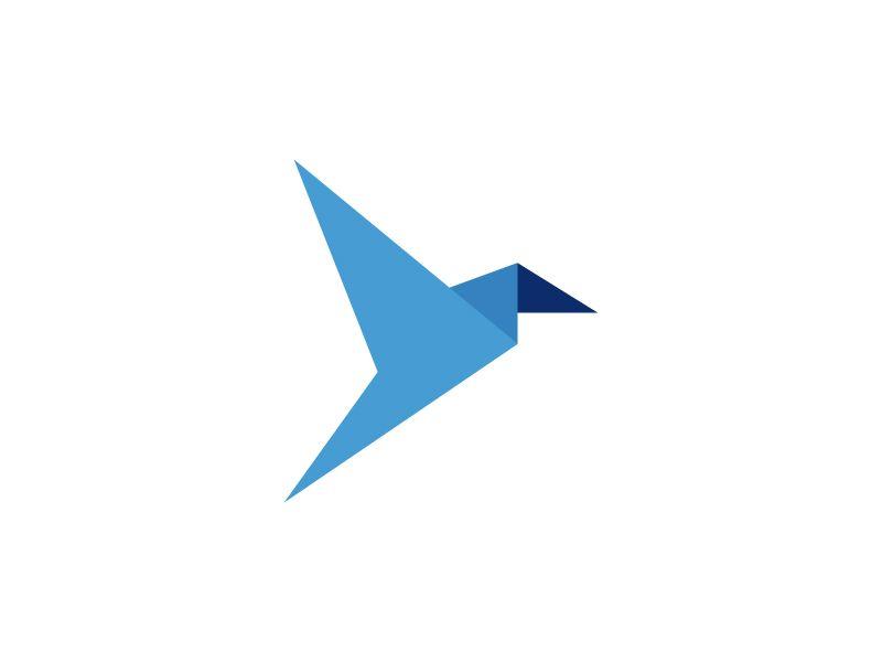 Origami Bird Logo - Origami Crane