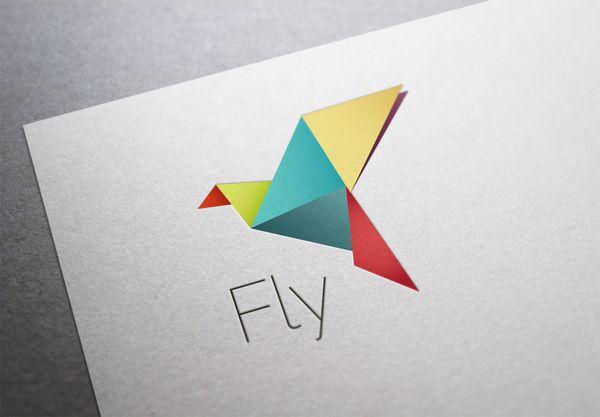 Origami Bird Logo - Colorful Origami Bird | GraphicRiver | SPARE*RO | Pinterest | Logo ...