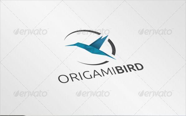 Origami Bird Logo - Origami Logo Designs, AI Illustrator, Vector EPS Download
