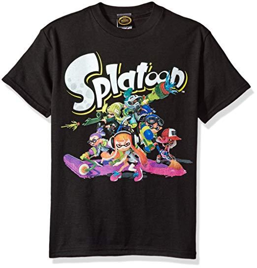 Usal Supreme Box Logo - Nintendo Boys' Splatoon Graphic T Shirt: Clothing