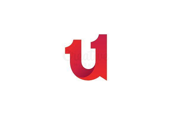 Maroon U Logo - Letter U Logo ~ Logo Templates ~ Creative Market