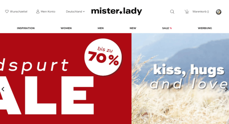 Mister Lady Logo - Access Mister Lady.com. Young Fashion & Aktuelle Styles Gibt's Bei