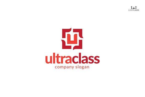 Maroon U Logo - Ultra Class U Logo Logo Templates Creative Market