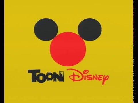Yellow Square with Channel Logo - Toon Disney Branding Yellow