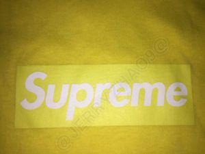 Yellow Supreme Logo - SUPREME OG BOX LOGO TEE T SHIRT CDG UNDERCOVER YANKEES KERMIT XL