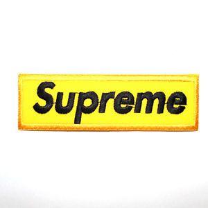Yellow Supreme Logo - Iron on supreme Logos