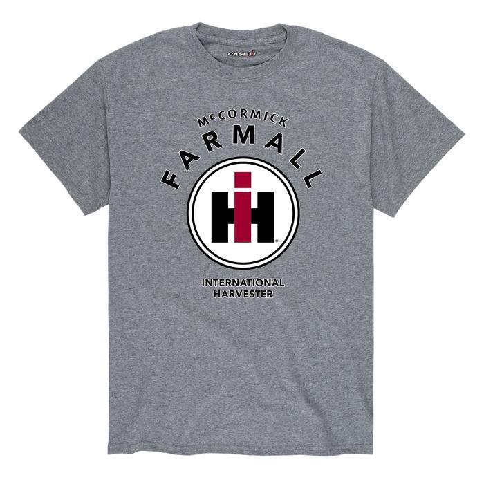 IH Logo - McCormick Farmall Circle Case IH Logo Adult Athletic Heather T-Shirt ...