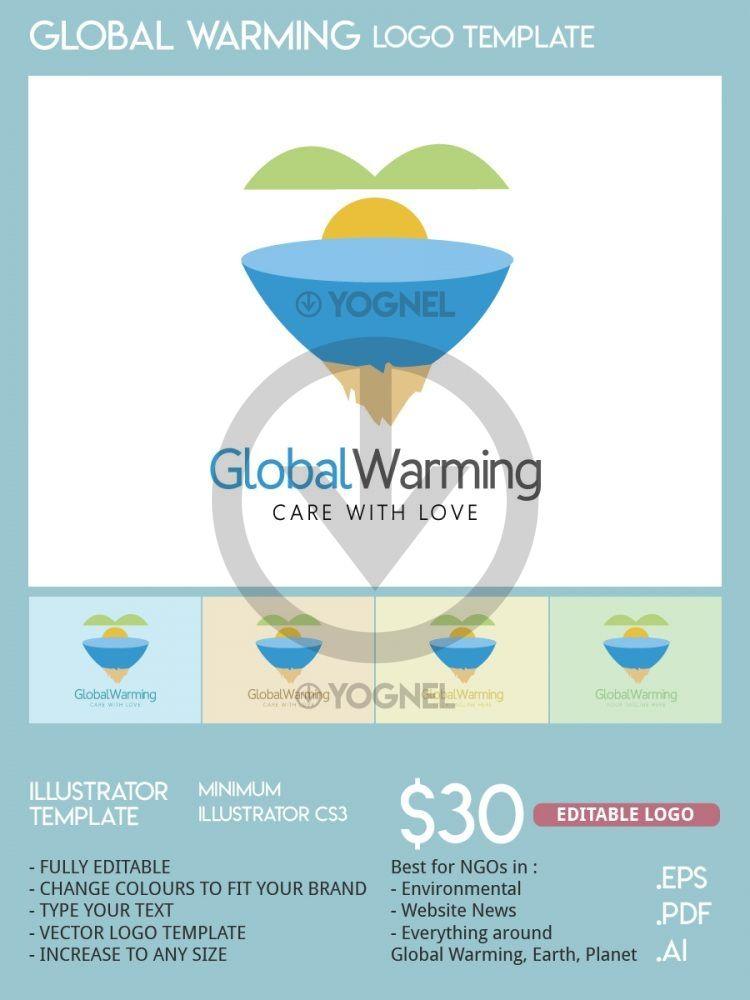 Global Warming Logo - Global Warming Logo Design | YOGNEL Marketplace
