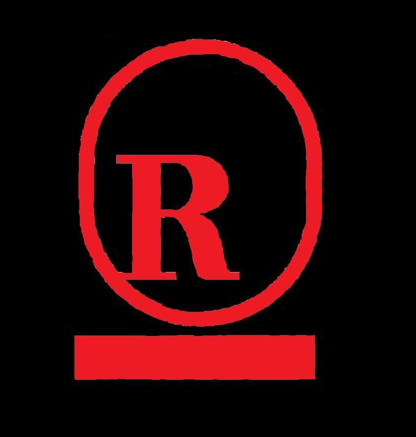 White Circle with Red Apostrophe Logo - Red k Logos