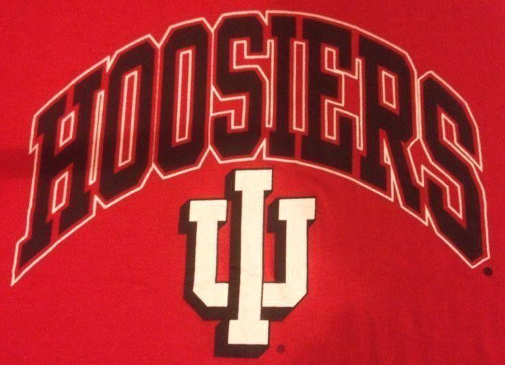 Indiana Hoosiers Basketball Logo - Indiana University Hoosiers L TShirt NCAA Basketball Logo Athletic