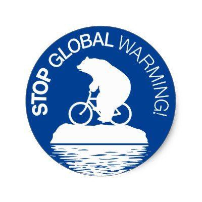 Global Warming Logo - Stop Global Warming - Textured | Stickers | Zazzle.com