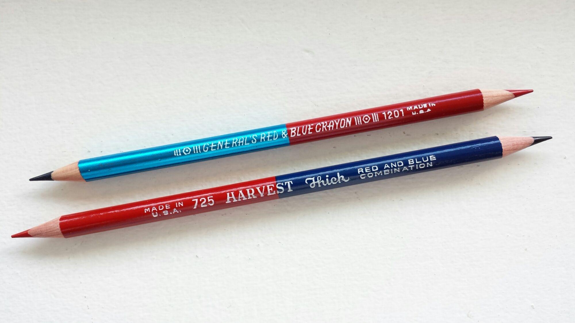 Half Red Half Blue U Logo - General's – pencils and other things