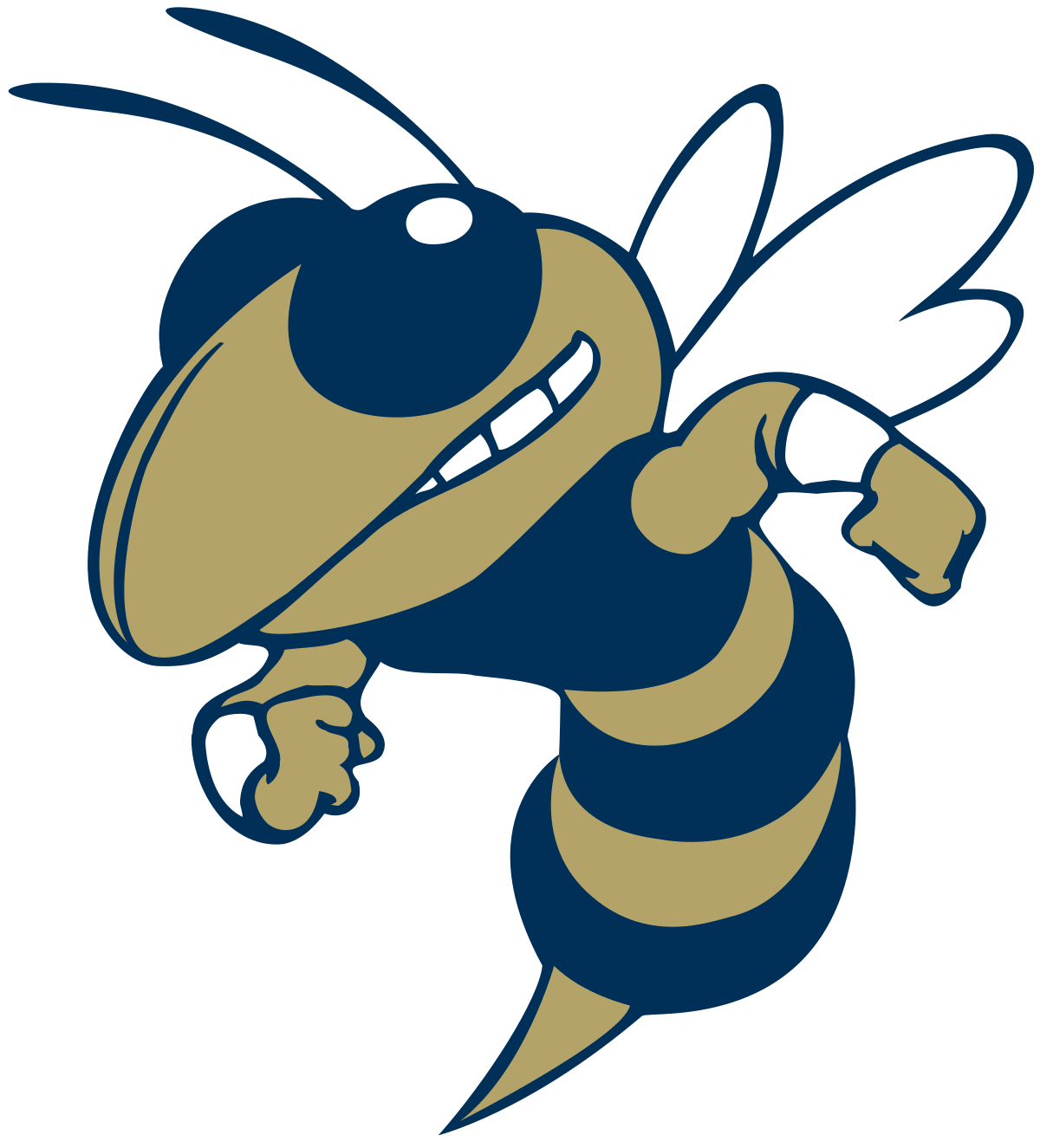 Orange and Blue Hornet Logo - Buzz (mascot)