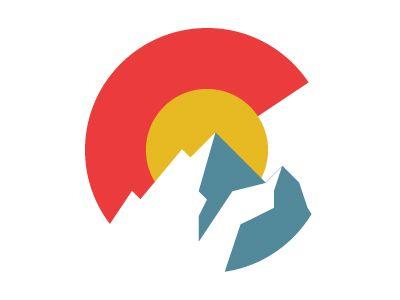 Half Mountain Logo - Colorado | Art | Logo design, Colorado, Logo inspiration