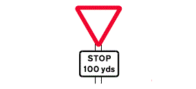 White Circle with Red Apostrophe Logo - Traffic signs: Warning signs