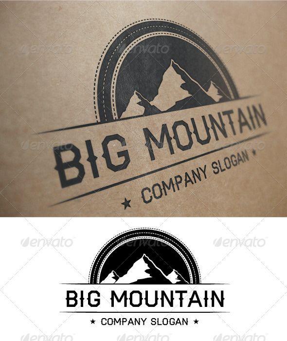 Half Mountain Logo - Pin by Bashooka Web & Graphic Design on Nature Logo Templates ...