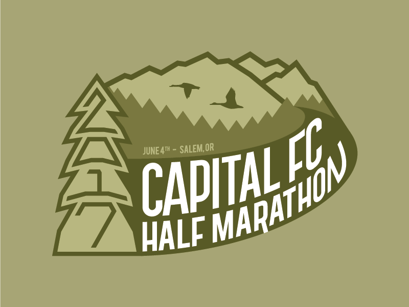 Half Mountain Logo - Capital FC Half Marathon 2017 by Austin Nash | Dribbble | Dribbble