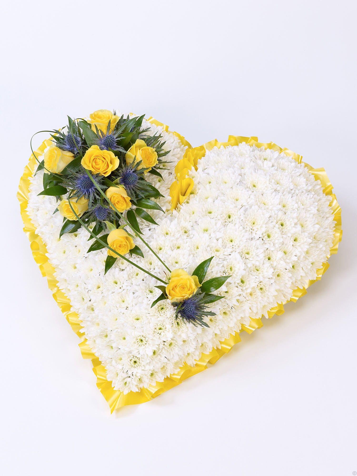 Red Yellow Heart Logo - Yellow Heart Wreath RED Petal Florists
