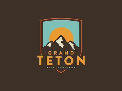 Half Mountain Logo - Grand Teton. Branding + Identity. Logos, Logo design