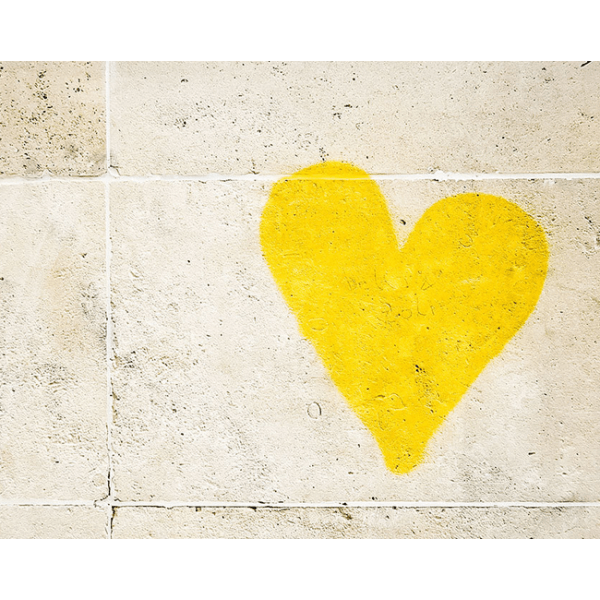 Red Yellow Heart Logo - Paris Prints | Nichole Robinson | Yellow | Graffiti Art Heart