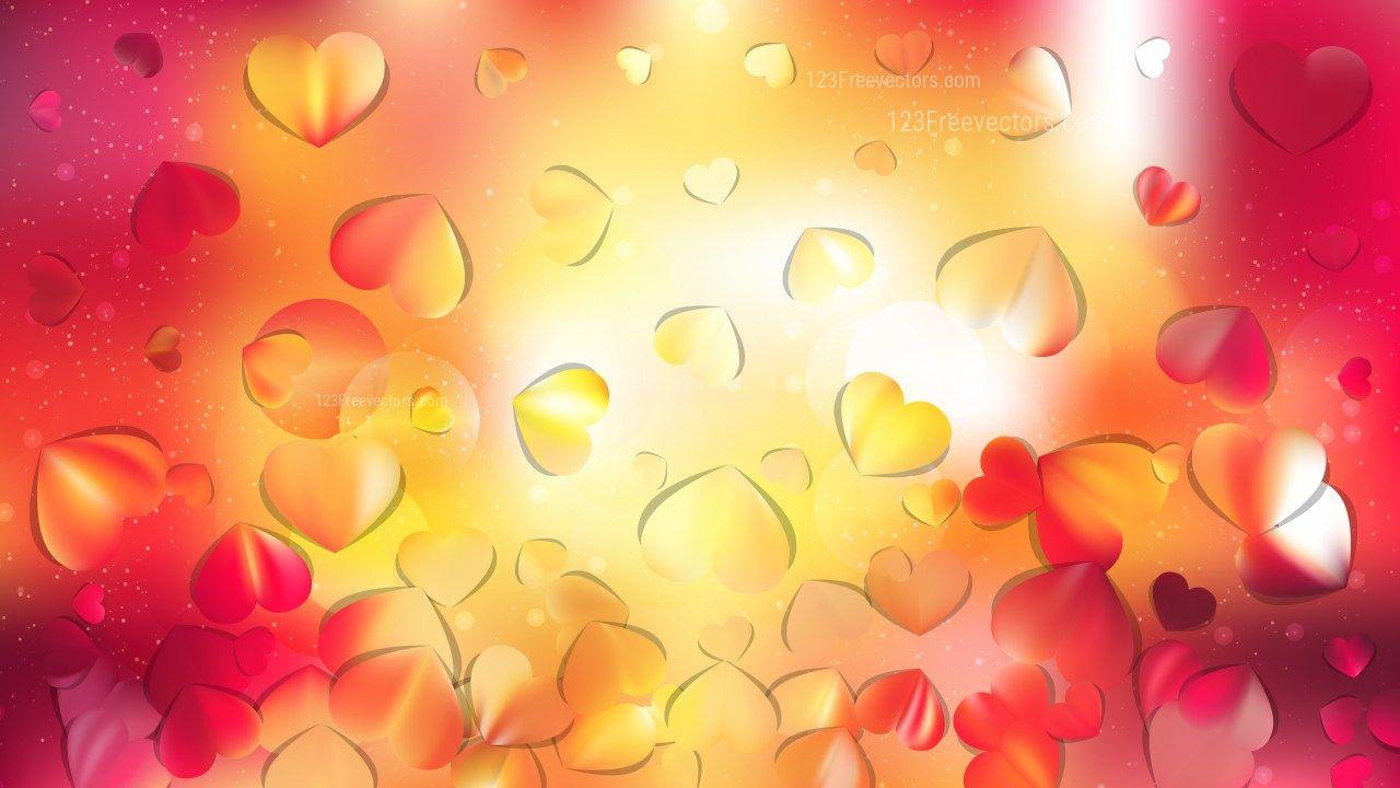 Red Yellow Heart Logo - Red and Yellow Heart Wallpaper Background