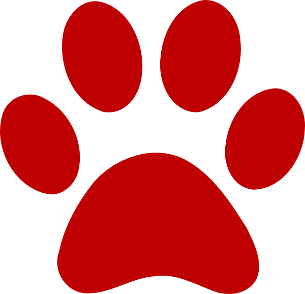 Red Paw Logo - Red Paw Print Clip Art at Clker.com - vector clip art online ...