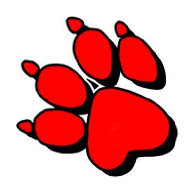 Red Dog Paw Logo - Naughty dog Logos