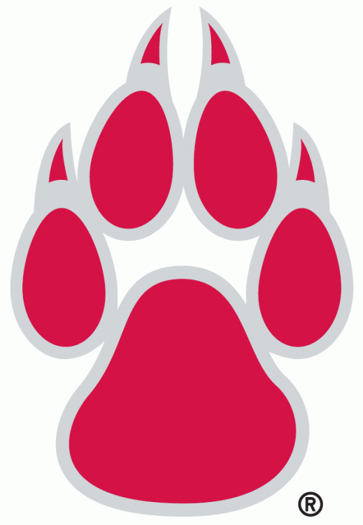 Red Paw Logo - New Mexico Lobos Alternate Logo (1999) red wolf paw print