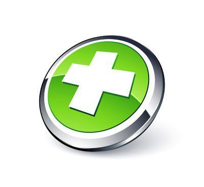White Green Cross Logo - Services