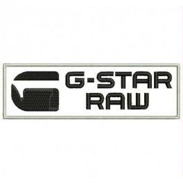 G-Star Logo - Embroidery patch for clothes G-STAR RAW (Horizontal) customizable.