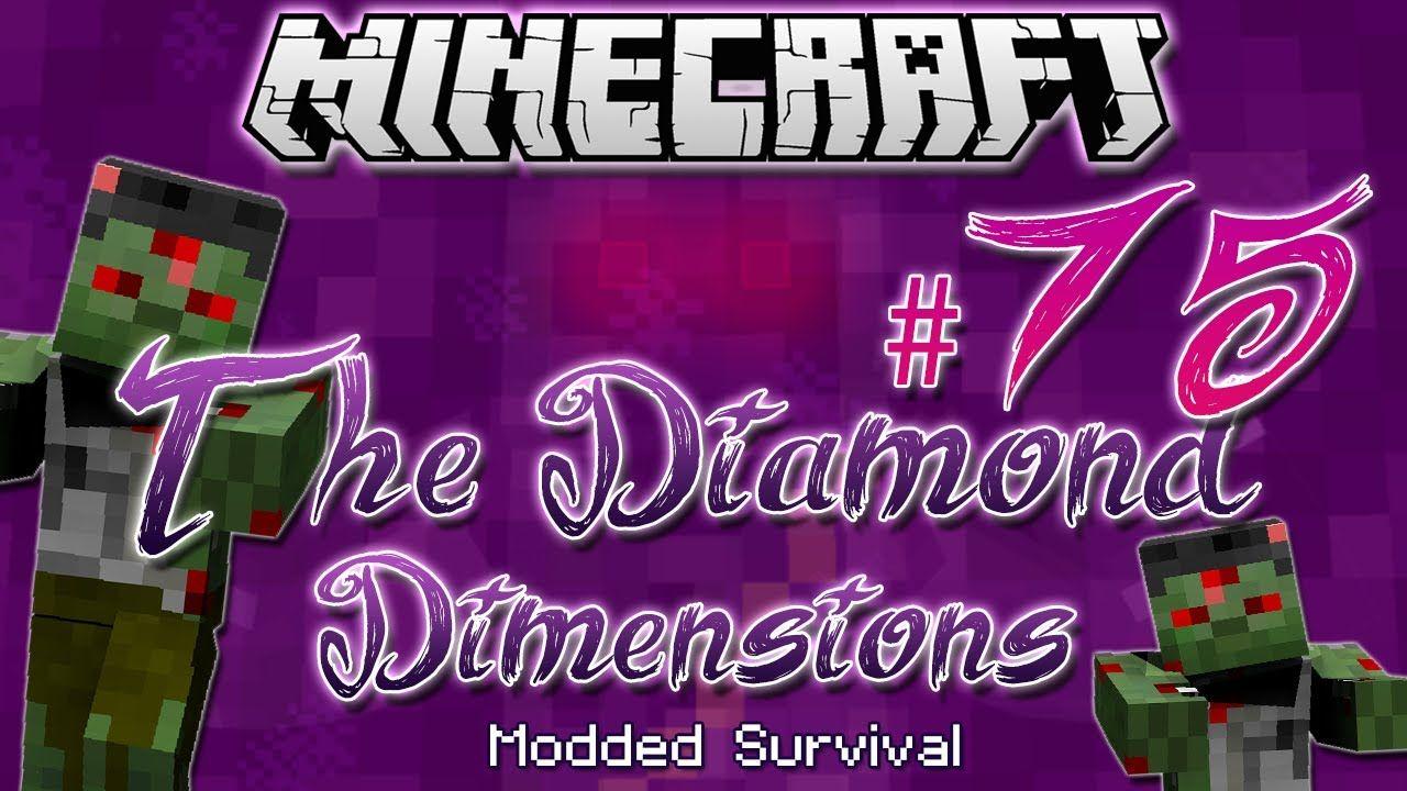 Diamond Dimensions Logo - EPIC ZOMBIE HORDE. Diamond Dimensions Modded Survival