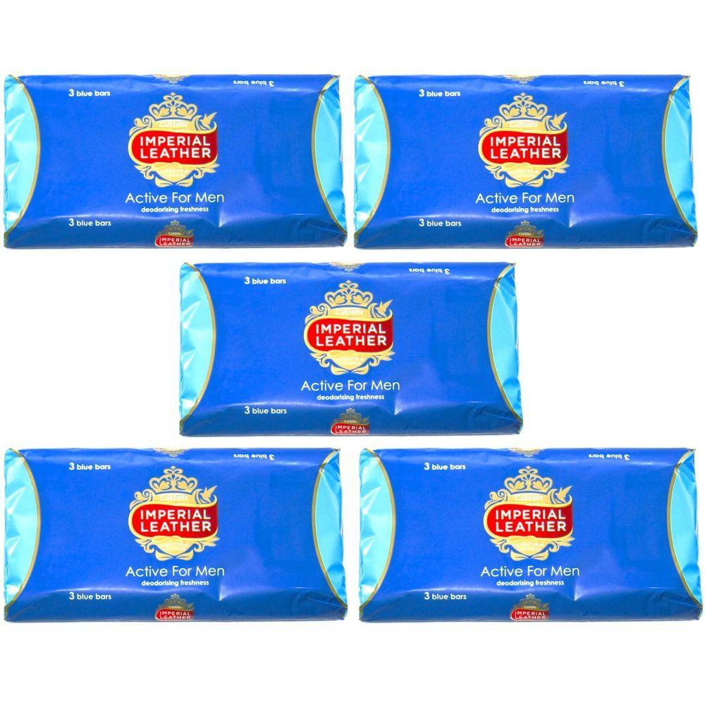 Three Blue Bar Logo - Cussons Imperial Leather Soap Bar Original Active For Men 100g Blue ...