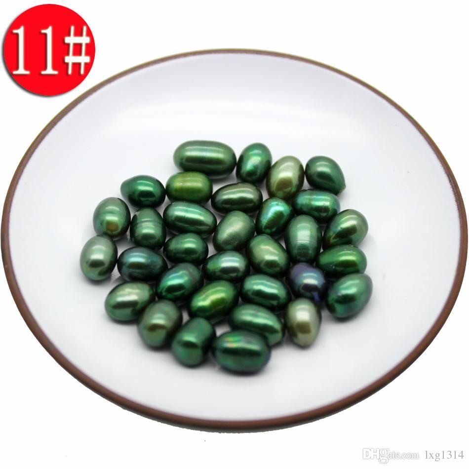 Green M Shaped Logo - 6 7mm AAA M Shaped 11# Grandmother Green Pearl, A Total Of Natural