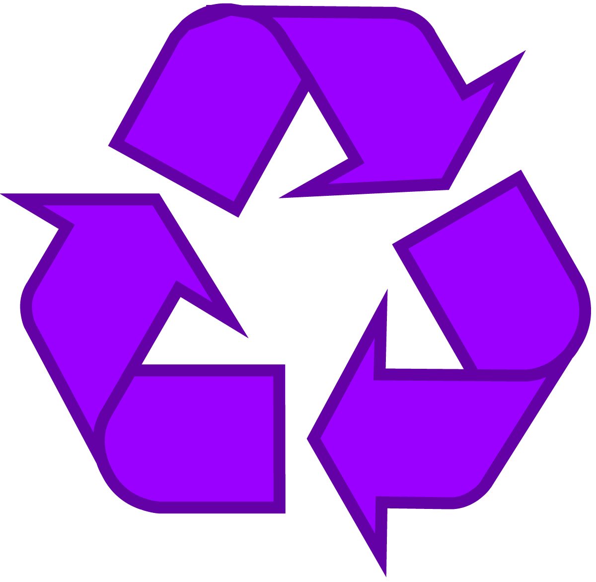 Purple Green and Blue Logo - Recycling Symbol - Download the Original Recycle Logo