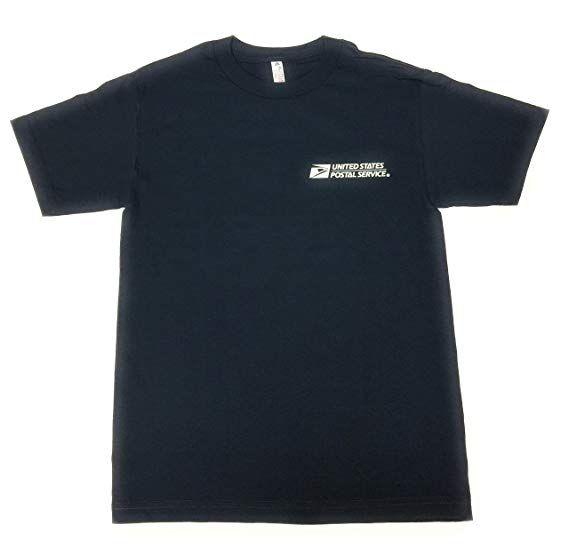 Post Office Blue Eagle Logo - Amazon.com: USPS New Post Office Navy Blue T-Shirt Postal Logo ON ...
