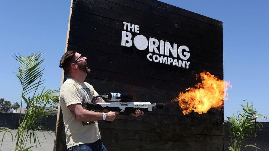The Boring Company Flamethrower Logo - Elon Musk's Boring Co. delivers first 000 flamethrowers to