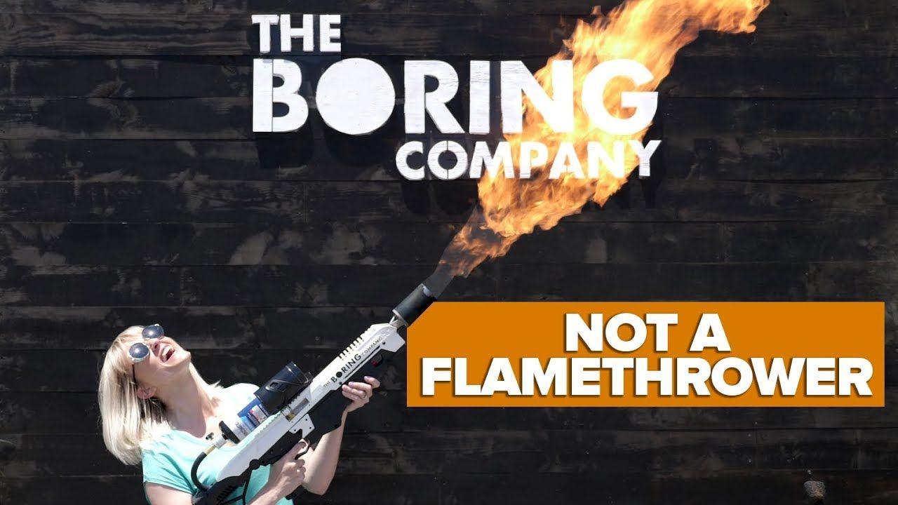 The Boring Company Flamethrower Logo - Picking up my Boring Company flamethrower