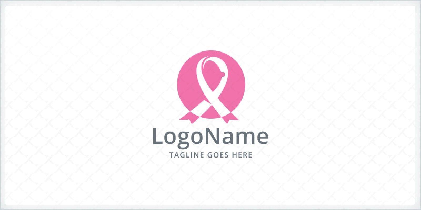 Pink Ribbon Logo - Breast Cancer Pink Ribbon Logo | Codester