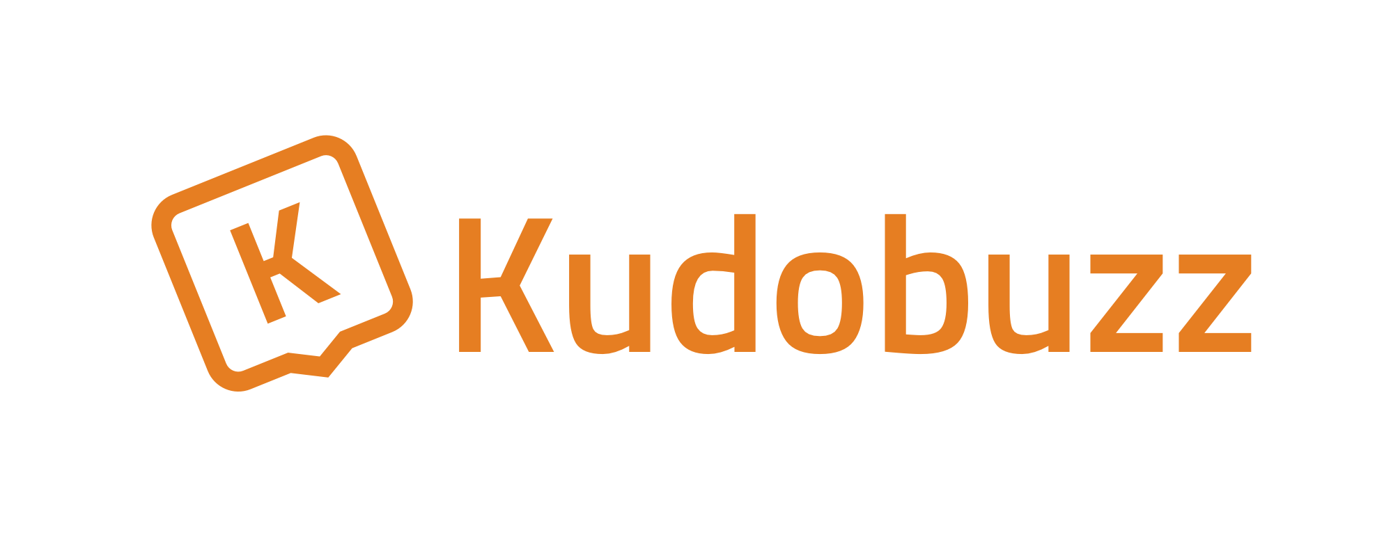 Popular Orange Logo - Kudobuzz Logo Orange Text