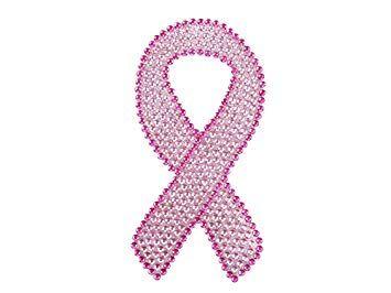 Pink Ribbon Logo - Pink Ribbon Breast Cancer Awareness Logo Gem Crystals