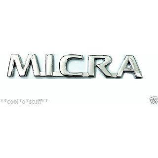 Chrome New Logo - Buy MICRA MONOGRAM EMBLEM CHROME for NISSAN MICRA NEW LOGO SUNNY ...